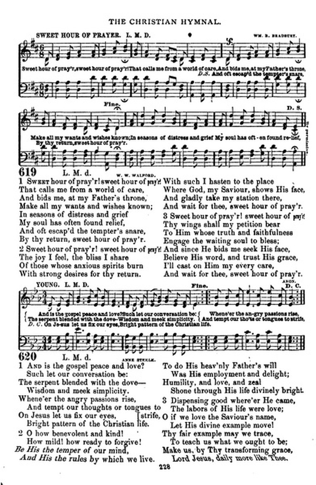 The Christian hymnal: a collection of hymns and tunes for congregational and social worship; in two parts (Rev.) page 228