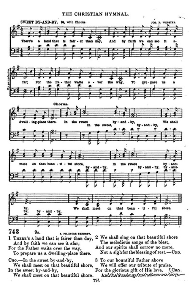 The Christian hymnal: a collection of hymns and tunes for congregational and social worship; in two parts (Rev.) page 291