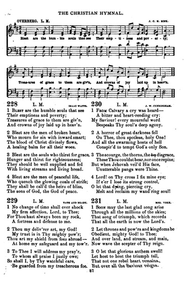 The Christian hymnal: a collection of hymns and tunes for congregational and social worship; in two parts (Rev.) page 87