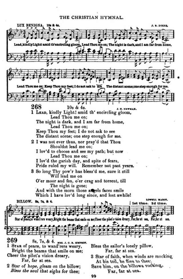 The Christian hymnal: a collection of hymns and tunes for congregational and social worship; in two parts (Rev.) page 99