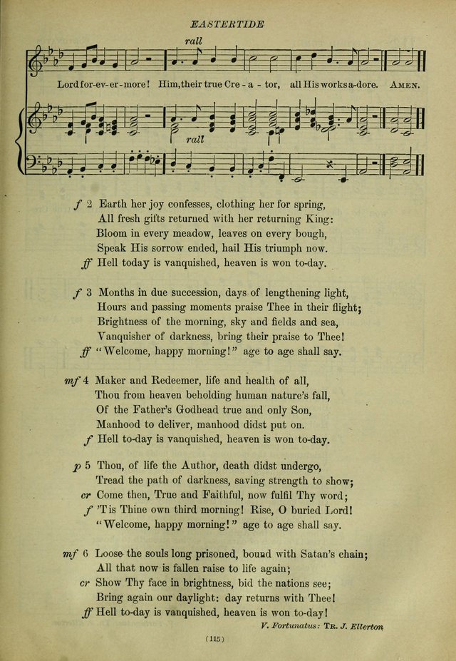 The Church Hymnal: containing hymns approved and set forth by the general conventions of 1892 and 1916; together with hymns for the use of guilds and brotherhoods, and for special occasions (Rev. ed) page 116