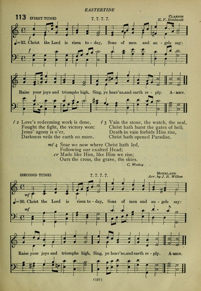 The Church Hymnal: containing hymns approved and set forth by the general conventions of 1892 and 1916; together with hymns for the use of guilds and brotherhoods, and for special occasions (Rev. ed) page 118