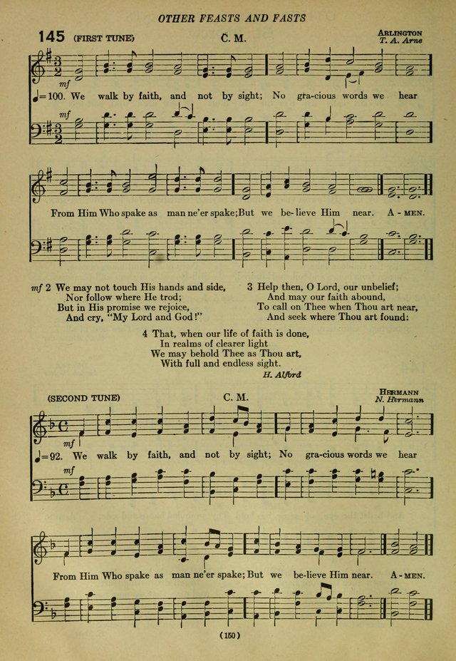 The Church Hymnal: containing hymns approved and set forth by the general conventions of 1892 and 1916; together with hymns for the use of guilds and brotherhoods, and for special occasions (Rev. ed) page 151