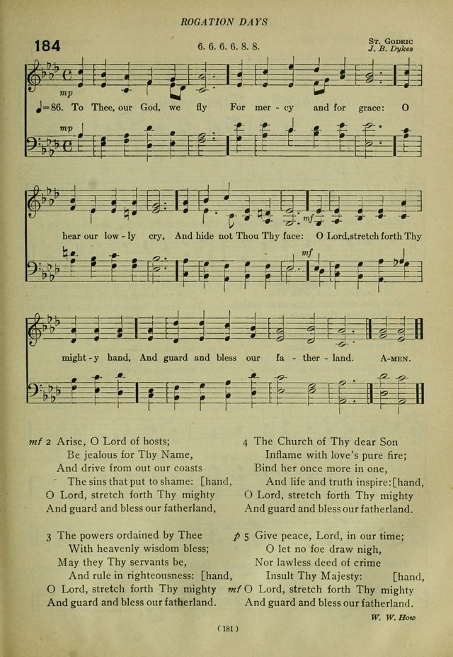 The Church Hymnal: containing hymns approved and set forth by the general conventions of 1892 and 1916; together with hymns for the use of guilds and brotherhoods, and for special occasions (Rev. ed) page 182