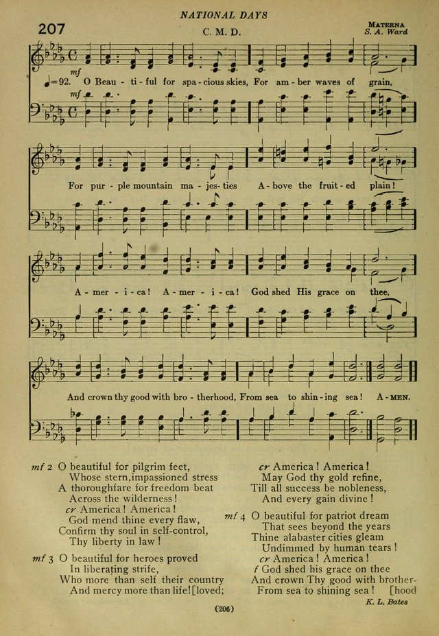 The Church Hymnal: containing hymns approved and set forth by the general conventions of 1892 and 1916; together with hymns for the use of guilds and brotherhoods, and for special occasions (Rev. ed) page 207