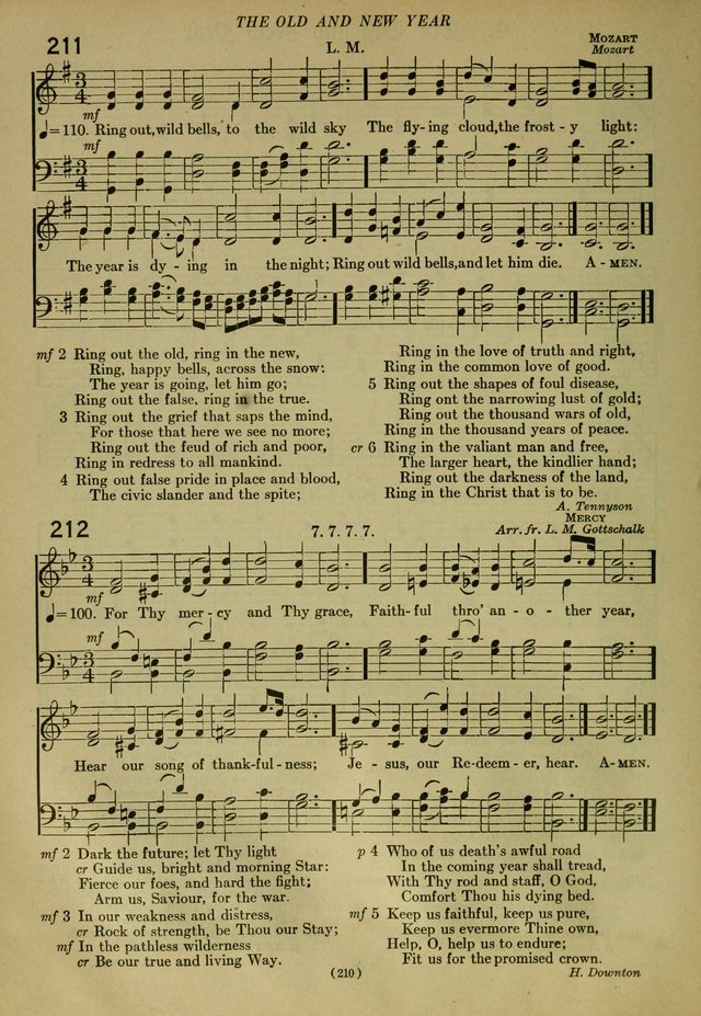 The Church Hymnal: containing hymns approved and set forth by the general conventions of 1892 and 1916; together with hymns for the use of guilds and brotherhoods, and for special occasions (Rev. ed) page 211