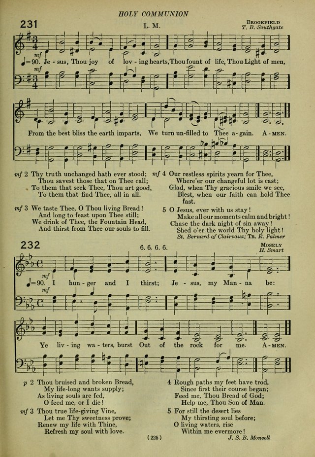 The Church Hymnal: containing hymns approved and set forth by the general conventions of 1892 and 1916; together with hymns for the use of guilds and brotherhoods, and for special occasions (Rev. ed) page 226