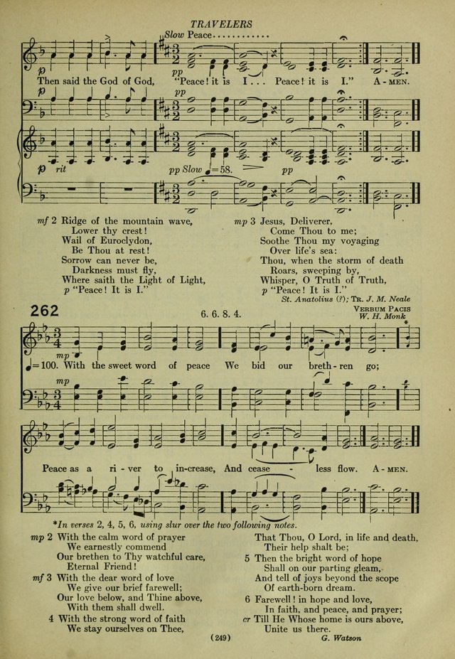 The Church Hymnal: containing hymns approved and set forth by the general conventions of 1892 and 1916; together with hymns for the use of guilds and brotherhoods, and for special occasions (Rev. ed) page 250