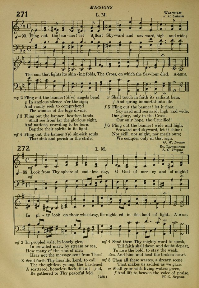 The Church Hymnal: containing hymns approved and set forth by the general conventions of 1892 and 1916; together with hymns for the use of guilds and brotherhoods, and for special occasions (Rev. ed) page 259