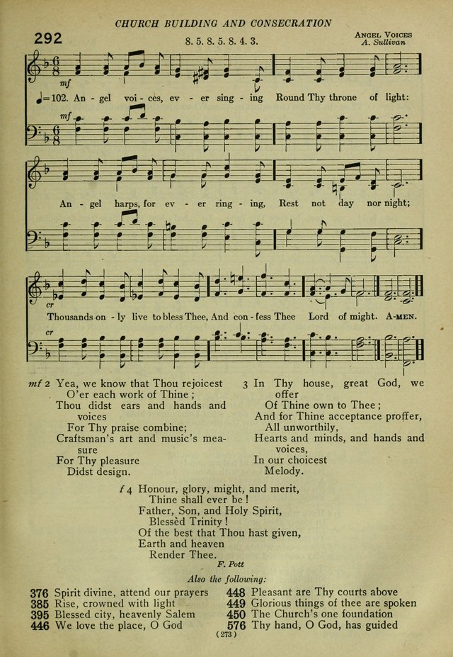 The Church Hymnal: containing hymns approved and set forth by the general conventions of 1892 and 1916; together with hymns for the use of guilds and brotherhoods, and for special occasions (Rev. ed) page 274