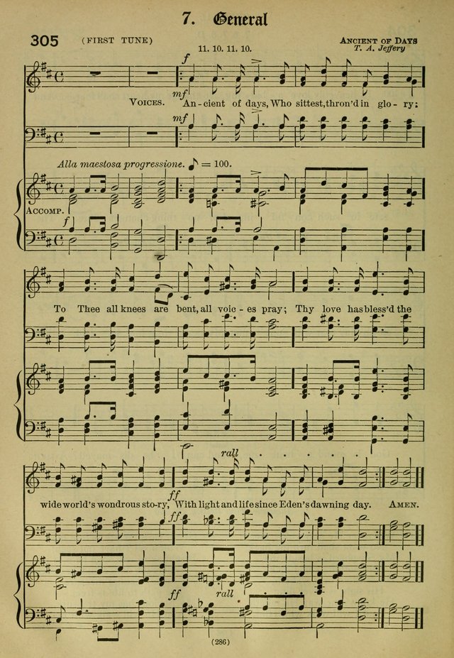 The Church Hymnal: containing hymns approved and set forth by the general conventions of 1892 and 1916; together with hymns for the use of guilds and brotherhoods, and for special occasions (Rev. ed) page 287