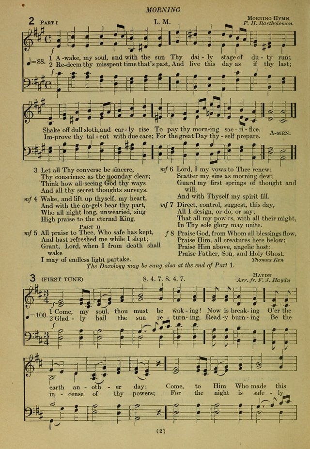 The Church Hymnal: containing hymns approved and set forth by the general conventions of 1892 and 1916; together with hymns for the use of guilds and brotherhoods, and for special occasions (Rev. ed) page 3