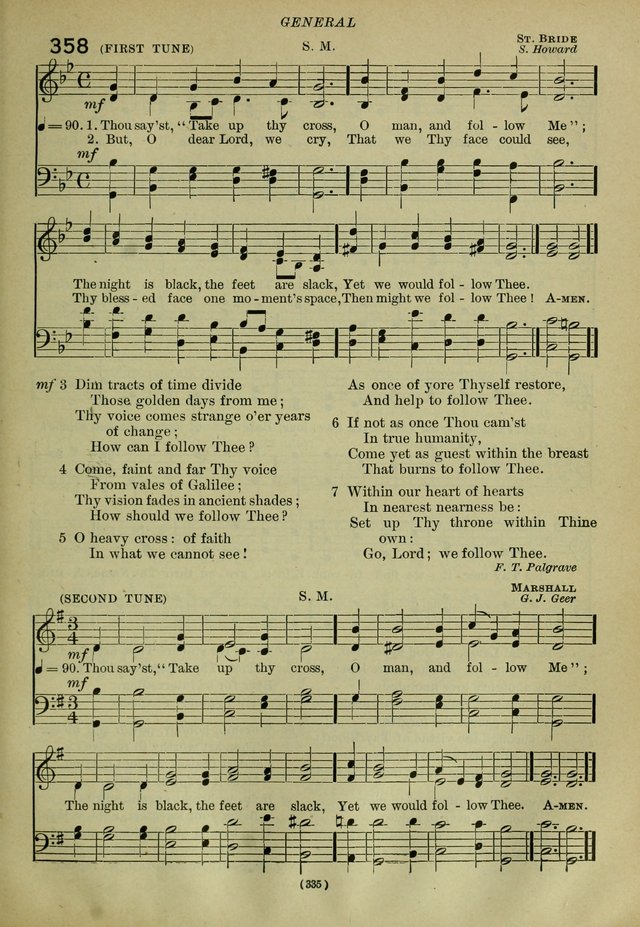 The Church Hymnal: containing hymns approved and set forth by the general conventions of 1892 and 1916; together with hymns for the use of guilds and brotherhoods, and for special occasions (Rev. ed) page 336