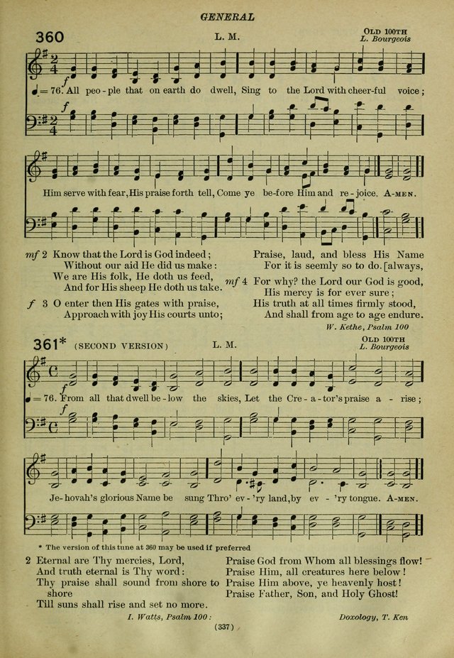 The Church Hymnal: containing hymns approved and set forth by the general conventions of 1892 and 1916; together with hymns for the use of guilds and brotherhoods, and for special occasions (Rev. ed) page 338