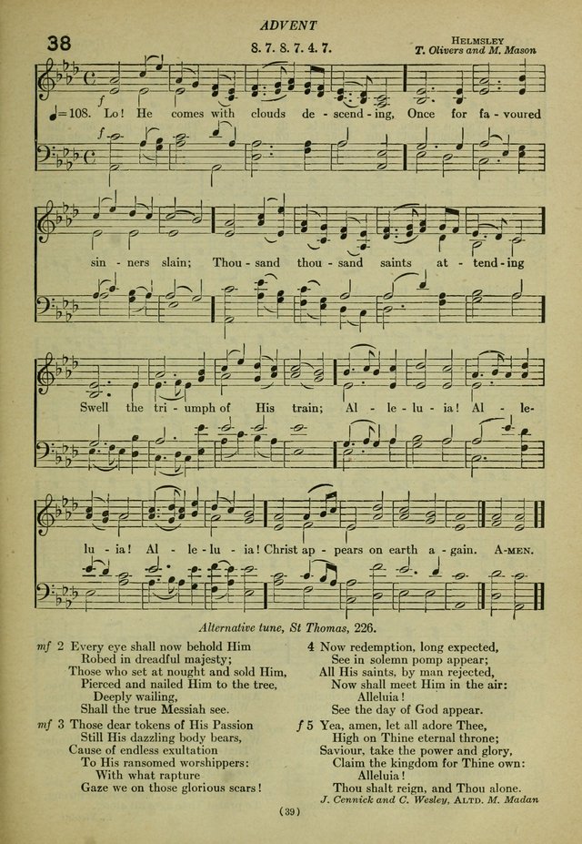 The Church Hymnal: containing hymns approved and set forth by the general conventions of 1892 and 1916; together with hymns for the use of guilds and brotherhoods, and for special occasions (Rev. ed) page 40