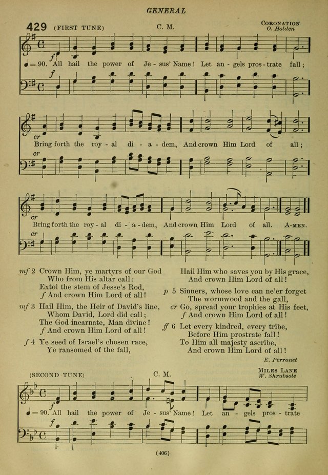 The Church Hymnal: containing hymns approved and set forth by the general conventions of 1892 and 1916; together with hymns for the use of guilds and brotherhoods, and for special occasions (Rev. ed) page 407