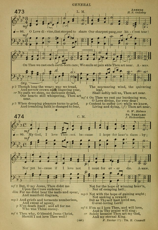 The Church Hymnal: containing hymns approved and set forth by the general conventions of 1892 and 1916; together with hymns for the use of guilds and brotherhoods, and for special occasions (Rev. ed) page 447