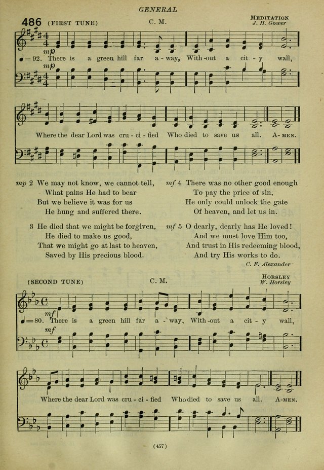 The Church Hymnal: containing hymns approved and set forth by the general conventions of 1892 and 1916; together with hymns for the use of guilds and brotherhoods, and for special occasions (Rev. ed) page 458