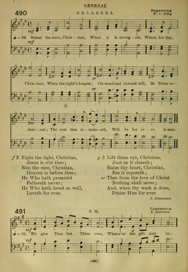 The Church Hymnal: containing hymns approved and set forth by the general conventions of 1892 and 1916; together with hymns for the use of guilds and brotherhoods, and for special occasions (Rev. ed) page 463