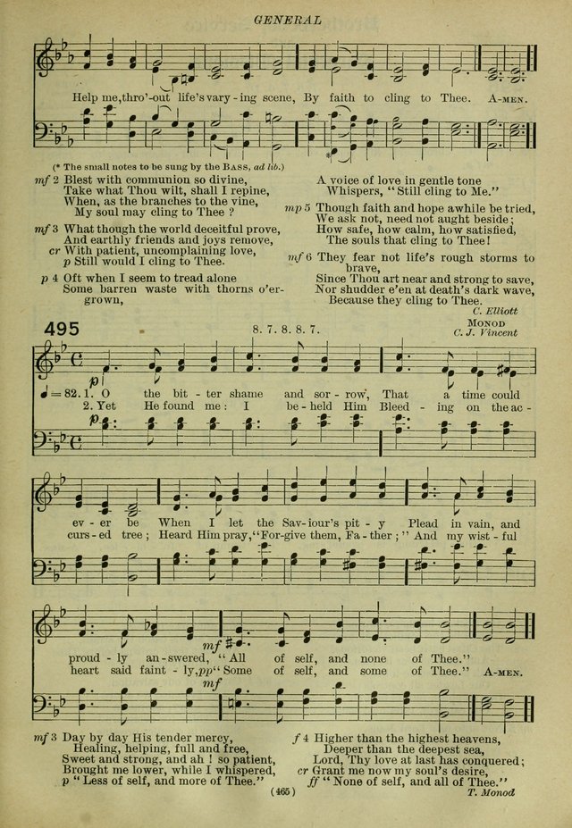 The Church Hymnal: containing hymns approved and set forth by the general conventions of 1892 and 1916; together with hymns for the use of guilds and brotherhoods, and for special occasions (Rev. ed) page 466