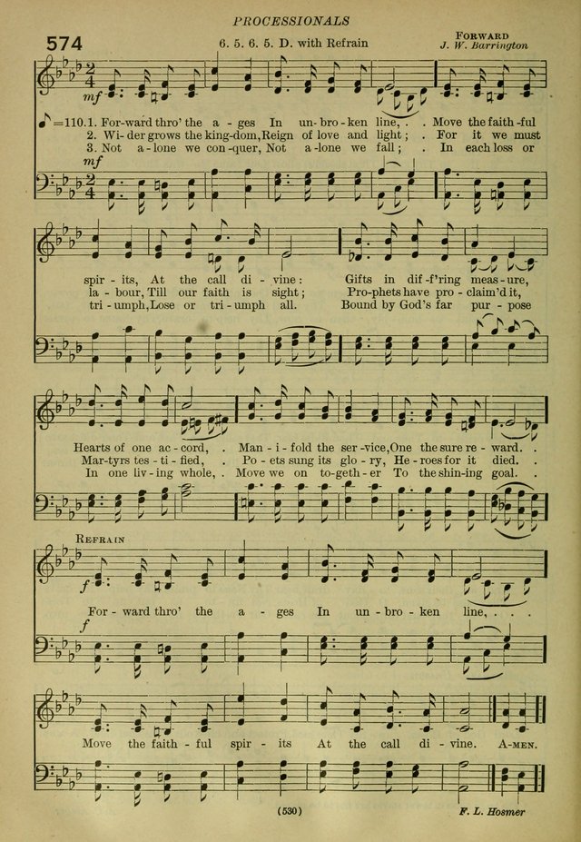 The Church Hymnal: containing hymns approved and set forth by the general conventions of 1892 and 1916; together with hymns for the use of guilds and brotherhoods, and for special occasions (Rev. ed) page 531