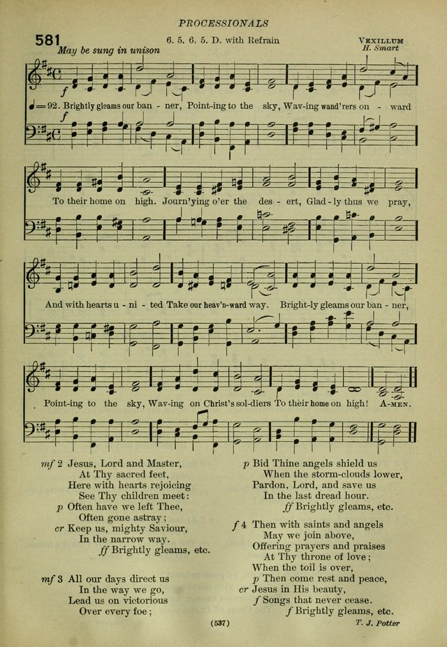 The Church Hymnal: containing hymns approved and set forth by the general conventions of 1892 and 1916; together with hymns for the use of guilds and brotherhoods, and for special occasions (Rev. ed) page 538