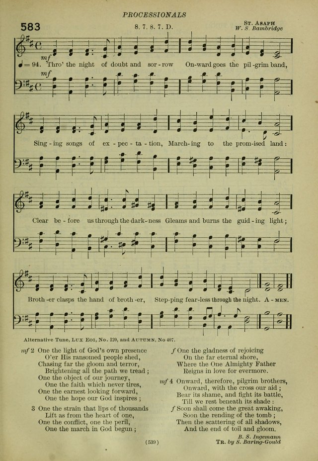 The Church Hymnal: containing hymns approved and set forth by the general conventions of 1892 and 1916; together with hymns for the use of guilds and brotherhoods, and for special occasions (Rev. ed) page 540