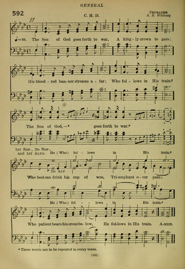 The Church Hymnal: containing hymns approved and set forth by the general conventions of 1892 and 1916; together with hymns for the use of guilds and brotherhoods, and for special occasions (Rev. ed) page 553