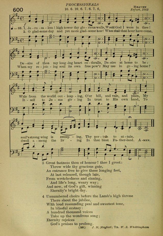 The Church Hymnal: containing hymns approved and set forth by the general conventions of 1892 and 1916; together with hymns for the use of guilds and brotherhoods, and for special occasions (Rev. ed) page 561