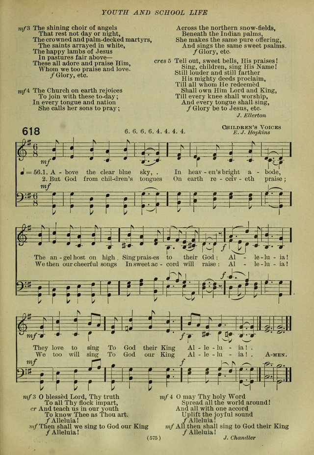 The Church Hymnal: containing hymns approved and set forth by the general conventions of 1892 and 1916; together with hymns for the use of guilds and brotherhoods, and for special occasions (Rev. ed) page 576