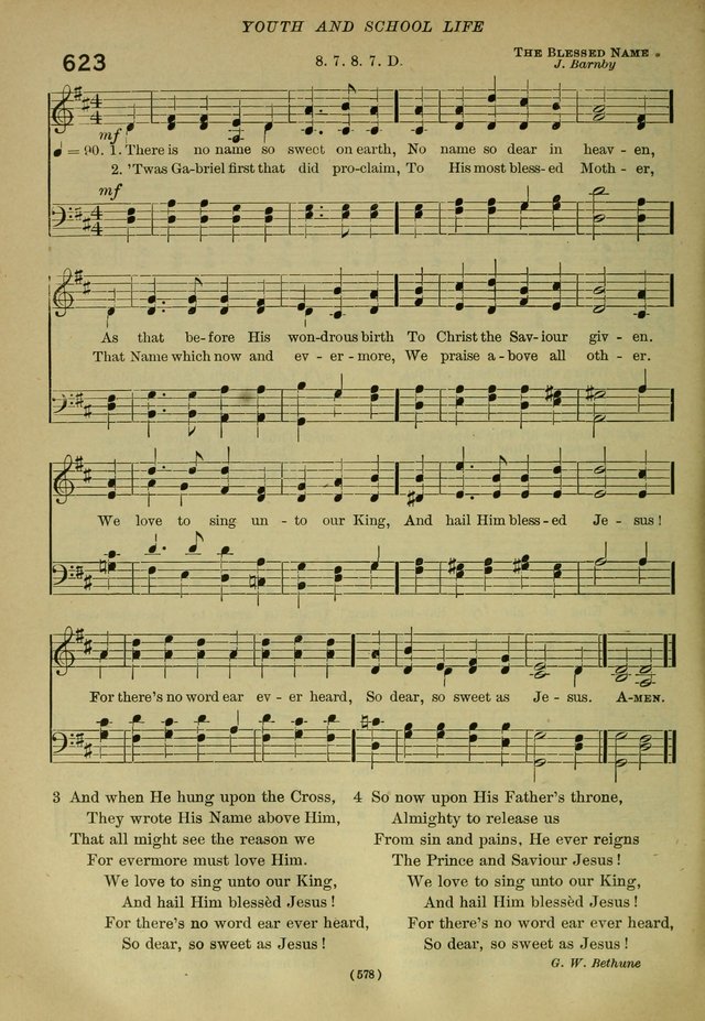 The Church Hymnal: containing hymns approved and set forth by the general conventions of 1892 and 1916; together with hymns for the use of guilds and brotherhoods, and for special occasions (Rev. ed) page 579