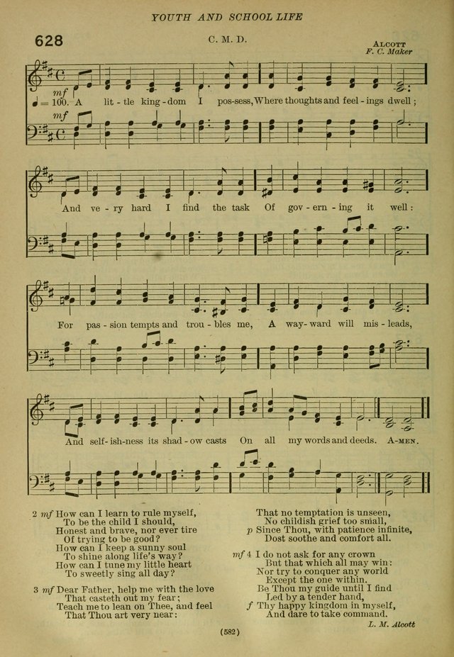 The Church Hymnal: containing hymns approved and set forth by the general conventions of 1892 and 1916; together with hymns for the use of guilds and brotherhoods, and for special occasions (Rev. ed) page 585