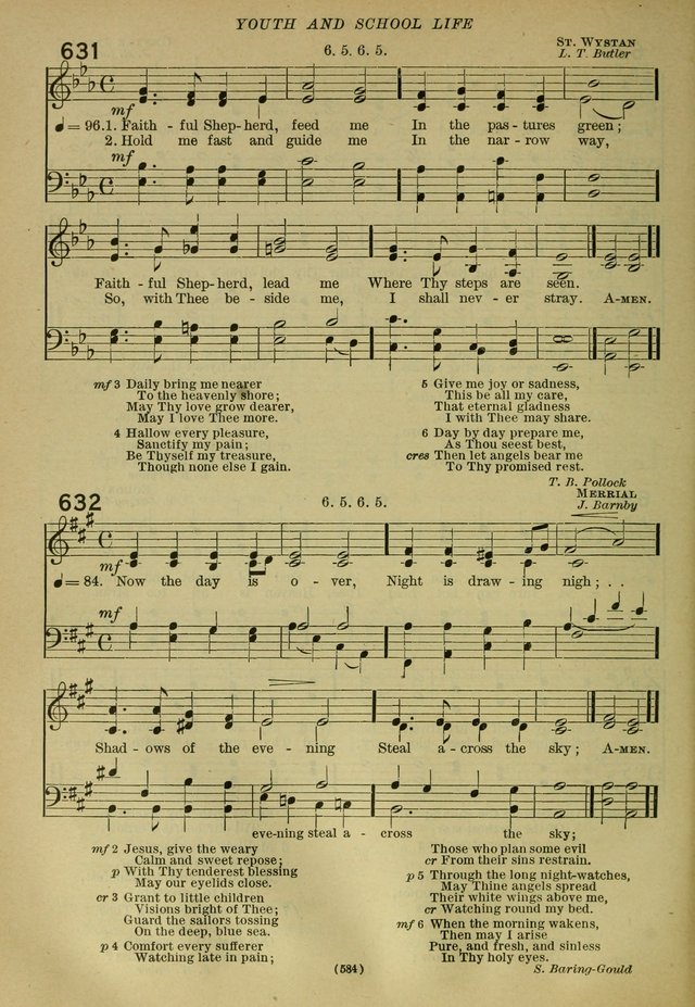 The Church Hymnal: containing hymns approved and set forth by the general conventions of 1892 and 1916; together with hymns for the use of guilds and brotherhoods, and for special occasions (Rev. ed) page 587