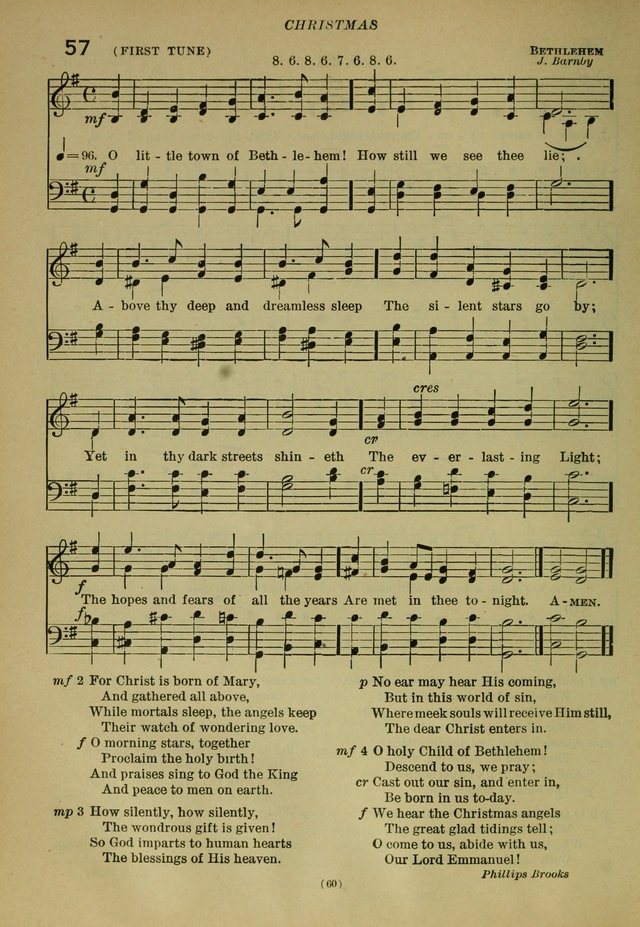 The Church Hymnal: containing hymns approved and set forth by the general conventions of 1892 and 1916; together with hymns for the use of guilds and brotherhoods, and for special occasions (Rev. ed) page 61