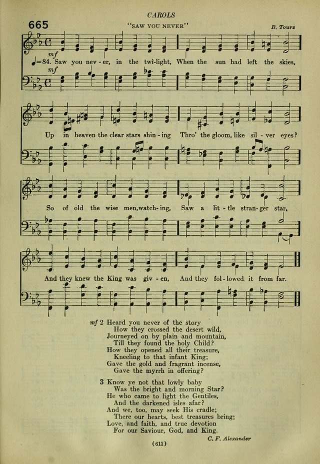 The Church Hymnal: containing hymns approved and set forth by the general conventions of 1892 and 1916; together with hymns for the use of guilds and brotherhoods, and for special occasions (Rev. ed) page 614