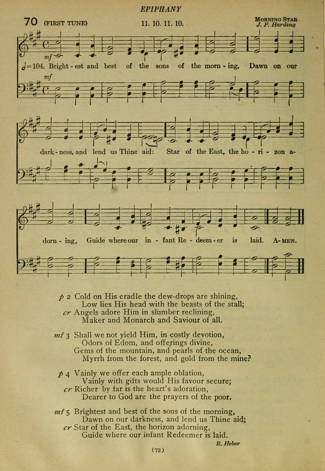 The Church Hymnal: containing hymns approved and set forth by the general conventions of 1892 and 1916; together with hymns for the use of guilds and brotherhoods, and for special occasions (Rev. ed) page 73