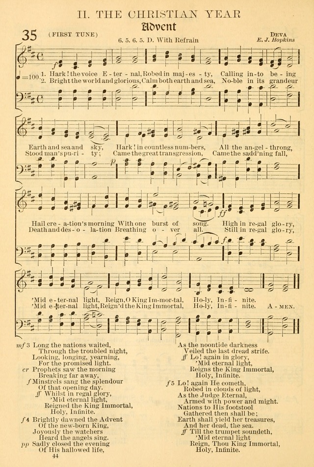 The Church Hymnal: revised and enlarged in accordance with the action of the General Convention of the Protestant Episcopal Church in the United States of America in the year of our Lord 1892... page 101