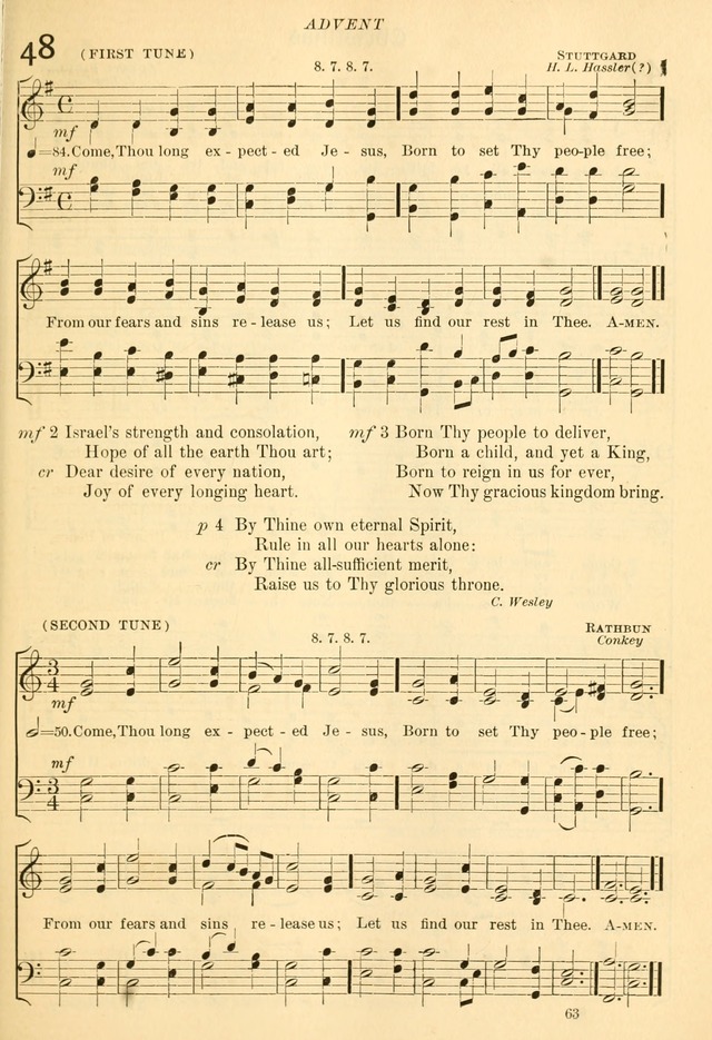 The Church Hymnal: revised and enlarged in accordance with the action of the General Convention of the Protestant Episcopal Church in the United States of America in the year of our Lord 1892... page 120