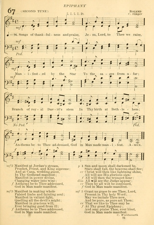 The Church Hymnal: revised and enlarged in accordance with the action of the General Convention of the Protestant Episcopal Church in the United States of America in the year of our Lord 1892... page 148