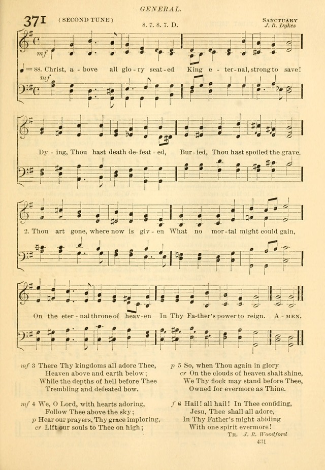 The Church Hymnal: revised and enlarged in accordance with the action of the General Convention of the Protestant Episcopal Church in the United States of America in the year of our Lord 1892... page 488