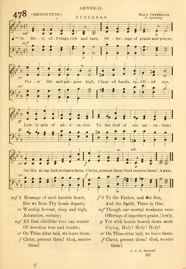 The Church Hymnal: revised and enlarged in accordance with the action of the General Convention of the Protestant Episcopal Church in the United States of America in the year of our Lord 1892... page 614