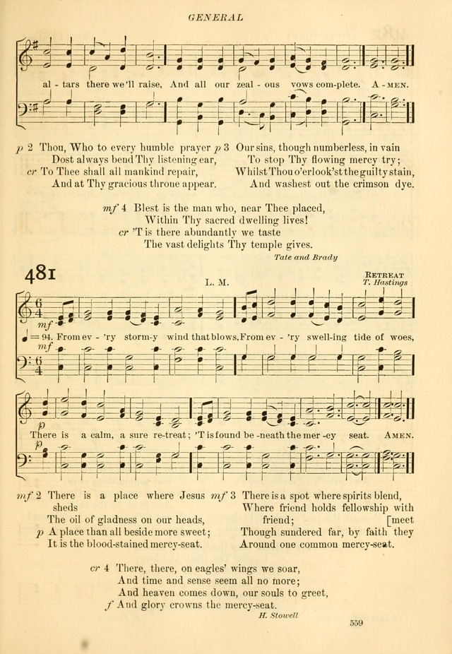 The Church Hymnal: revised and enlarged in accordance with the action of the General Convention of the Protestant Episcopal Church in the United States of America in the year of our Lord 1892... page 616