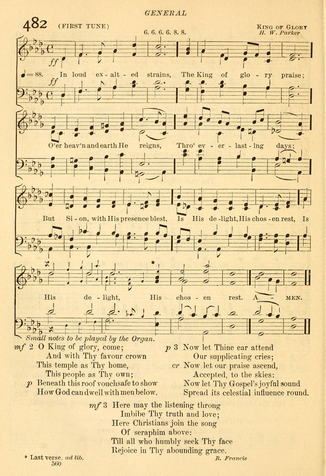 The Church Hymnal: revised and enlarged in accordance with the action of the General Convention of the Protestant Episcopal Church in the United States of America in the year of our Lord 1892... page 617