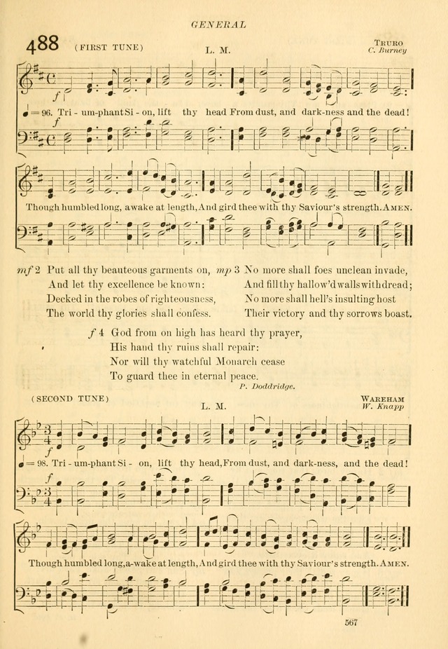 The Church Hymnal: revised and enlarged in accordance with the action of the General Convention of the Protestant Episcopal Church in the United States of America in the year of our Lord 1892... page 624