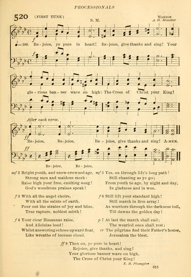 The Church Hymnal: revised and enlarged in accordance with the action of the General Convention of the Protestant Episcopal Church in the United States of America in the year of our Lord 1892... page 672