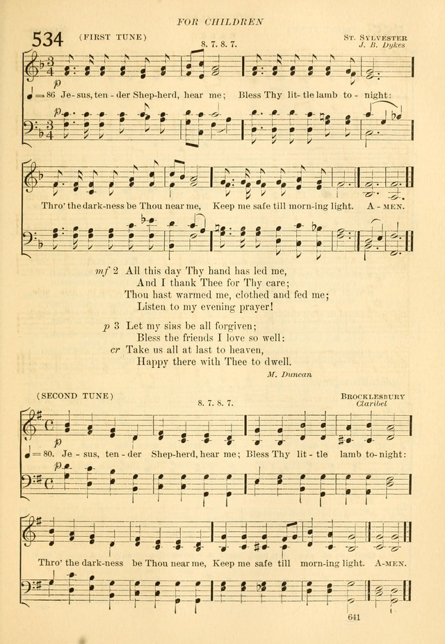 The Church Hymnal: revised and enlarged in accordance with the action of the General Convention of the Protestant Episcopal Church in the United States of America in the year of our Lord 1892... page 698