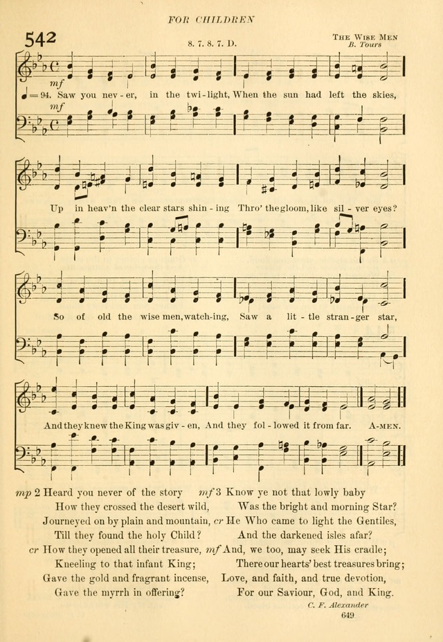 The Church Hymnal: revised and enlarged in accordance with the action of the General Convention of the Protestant Episcopal Church in the United States of America in the year of our Lord 1892... page 706