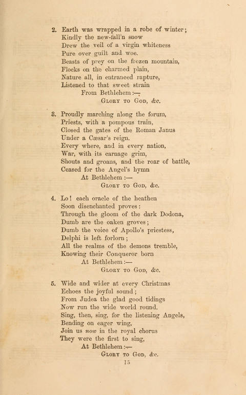 Carols, Hymns, and Songs page 15