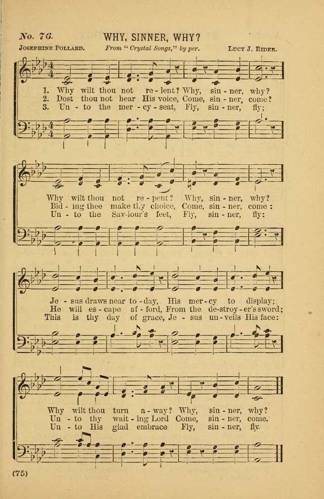 Coronation Hymns and Songs: for praise and prayer meetings, home and social singing page 75