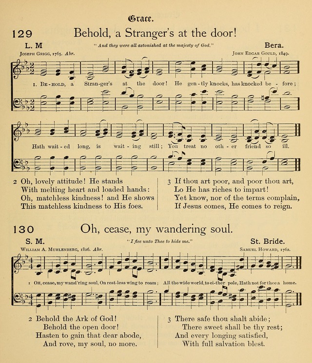 College Hymnal: a selection of Christian praise-songs for the uses of worship in universities, colleges and advanced schools. page 100